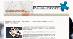 Desktop Screenshot of pharmacorporate.fr