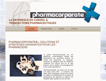 Tablet Screenshot of pharmacorporate.fr